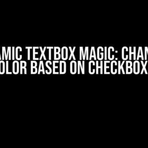 Dynamic TextBox Magic: Changing ForeColor Based on Checkbox Value