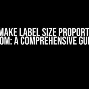 How to Make Label Size Proportional to Zoom: A Comprehensive Guide